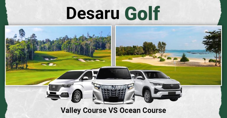 Experience the difference between Valley Course and Ocean Course at Desaru.