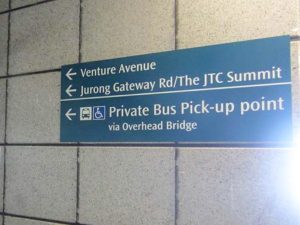 Private Bus Pick-Up Point At Jurong East Venture Ave