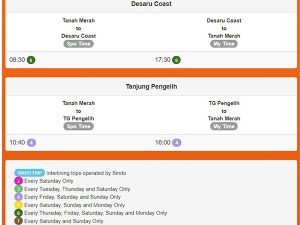 Singapore To Desaru Ferry Schedule